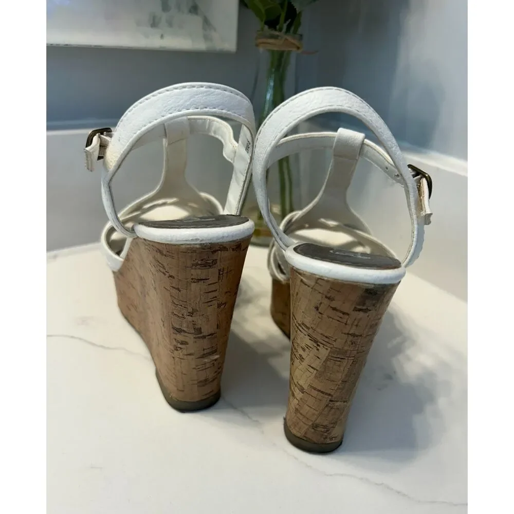 Brash Brand Wedge Strappy Sandals Women's Size 6